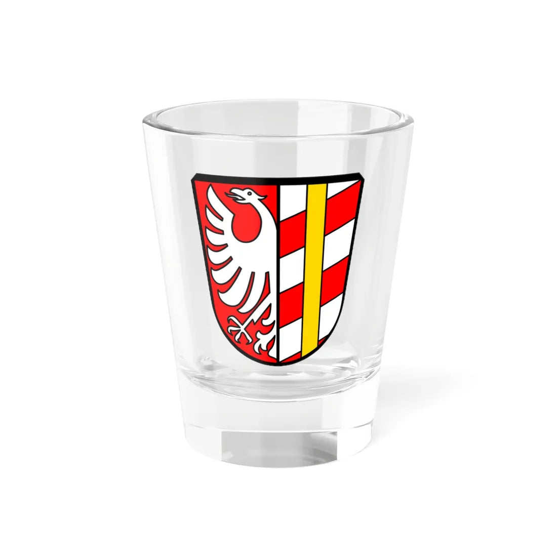 DEU Landkreis Günzburg COA (Germany) (Coat of Arms) Shot Glass 1.5oz 1.5oz - Go Mug Yourself
