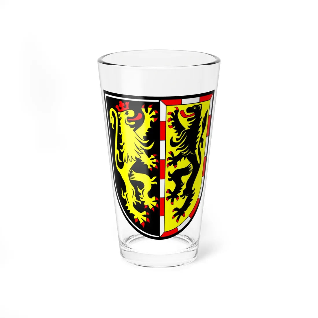 DEU Landkreis Hof COA (Germany) (Coat of Arms) Pint Glass 16oz 16oz - Go Mug Yourself