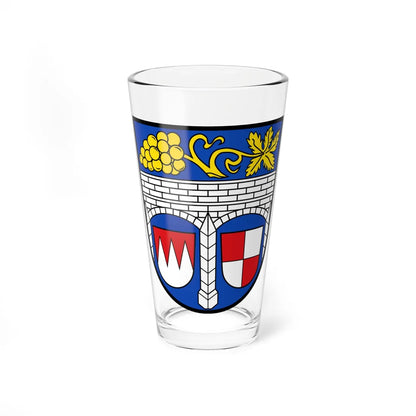 DEU Landkreis Kitzingen COA (Germany) (Coat of Arms) Pint Glass 16oz 16oz - Go Mug Yourself