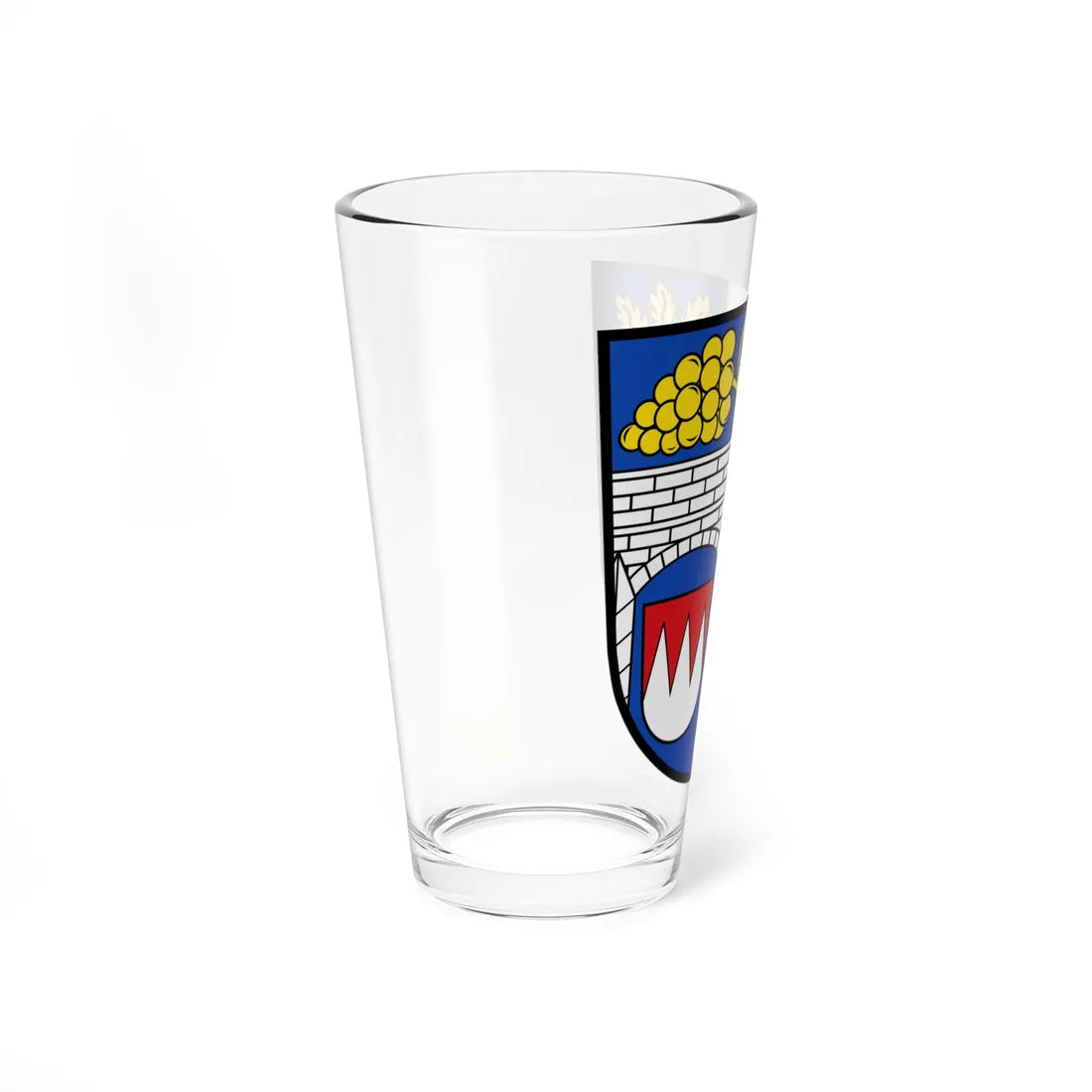 DEU Landkreis Kitzingen COA (Germany) (Coat of Arms) Pint Glass 16oz - Go Mug Yourself