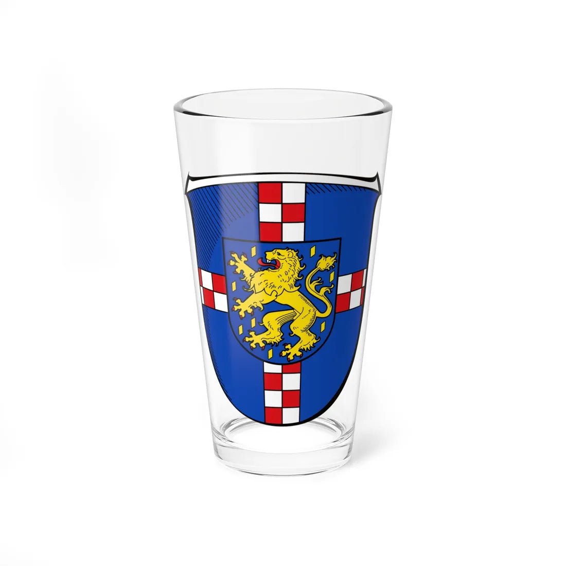 DEU Landkreis Limburg-Weilburg COA (Germany) (Coat of Arms) Pint Glass 16oz 16oz - Go Mug Yourself