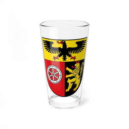 DEU Landkreis Mainz-Bingen COA (Germany) (Coat of Arms) Pint Glass 16oz 16oz - Go Mug Yourself
