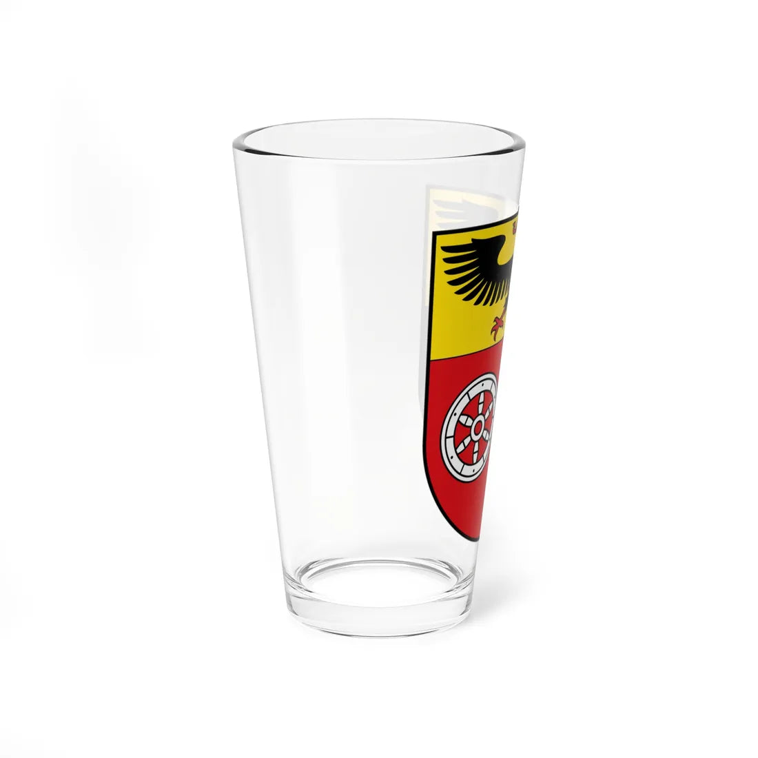 DEU Landkreis Mainz-Bingen COA (Germany) (Coat of Arms) Pint Glass 16oz - Go Mug Yourself