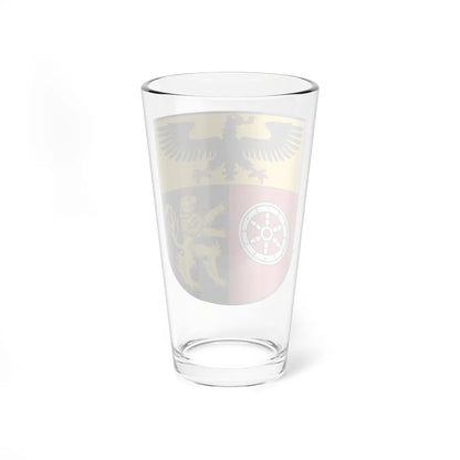 DEU Landkreis Mainz-Bingen COA (Germany) (Coat of Arms) Pint Glass 16oz - Go Mug Yourself