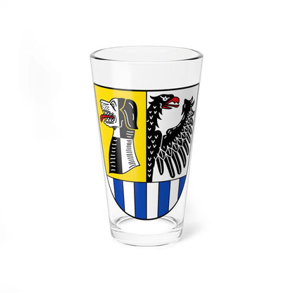 DEU Landkreis Neustadt a.d.Aisch-Bad Windsheim COA (Germany) (Coat of Arms) Pint Glass 16oz 16oz - Go Mug Yourself