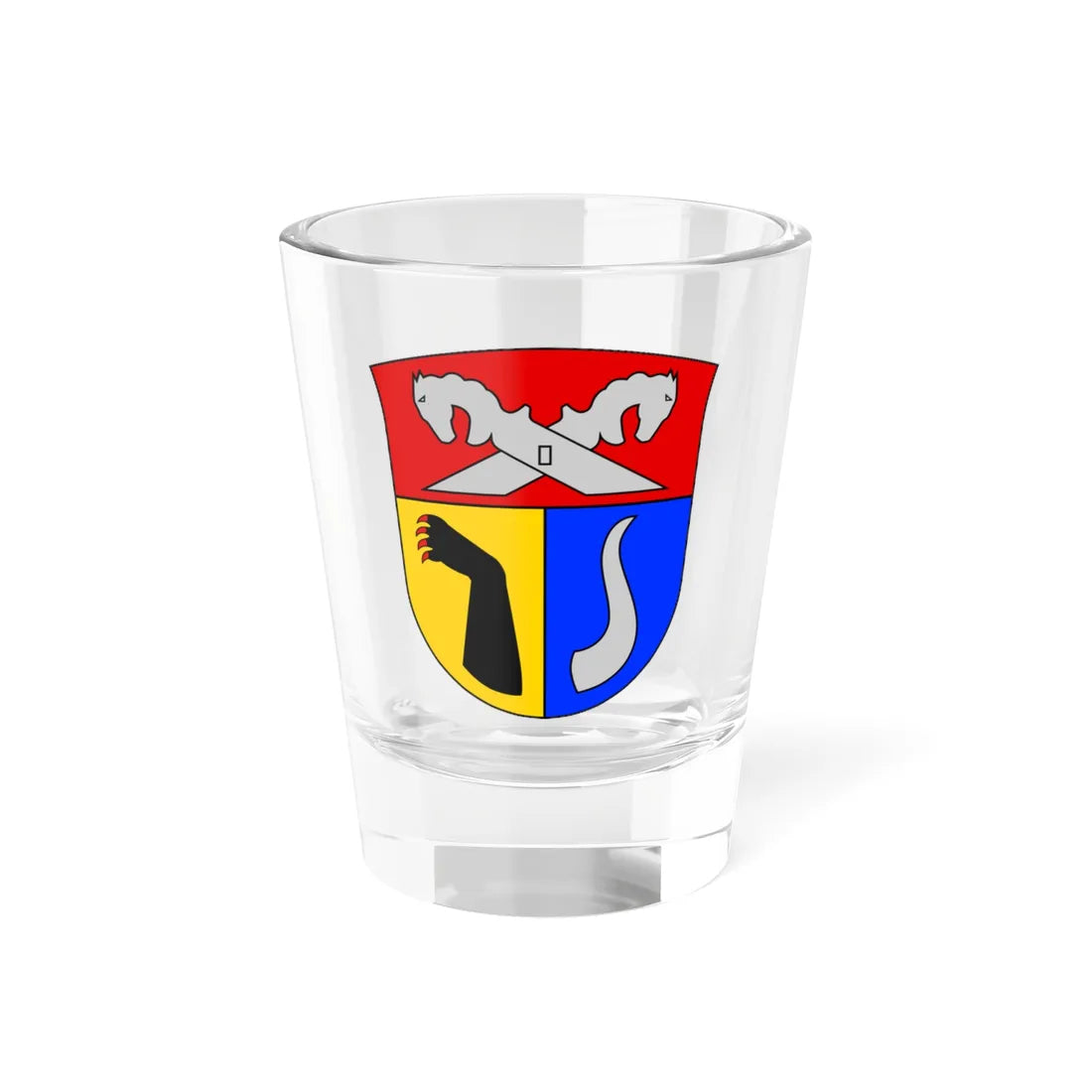 DEU Landkreis Nienburg Weser COA (Germany) (Coat of Arms) Shot Glass 1.5oz - Go Mug Yourself