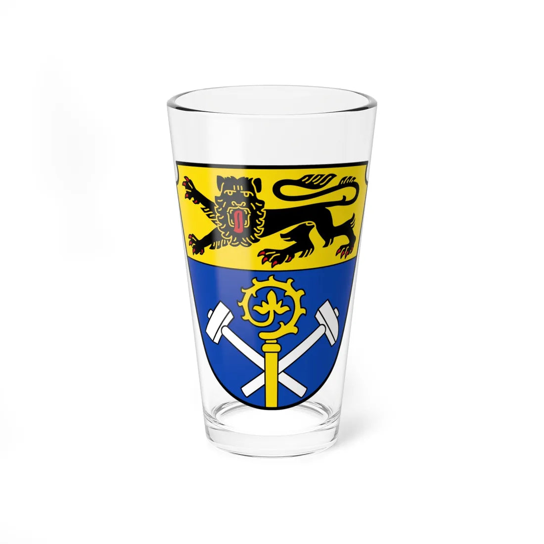 DEU Landkreis Weilheim-Schongau COA (Germany) (Coat of Arms) Pint Glass 16oz 16oz - Go Mug Yourself