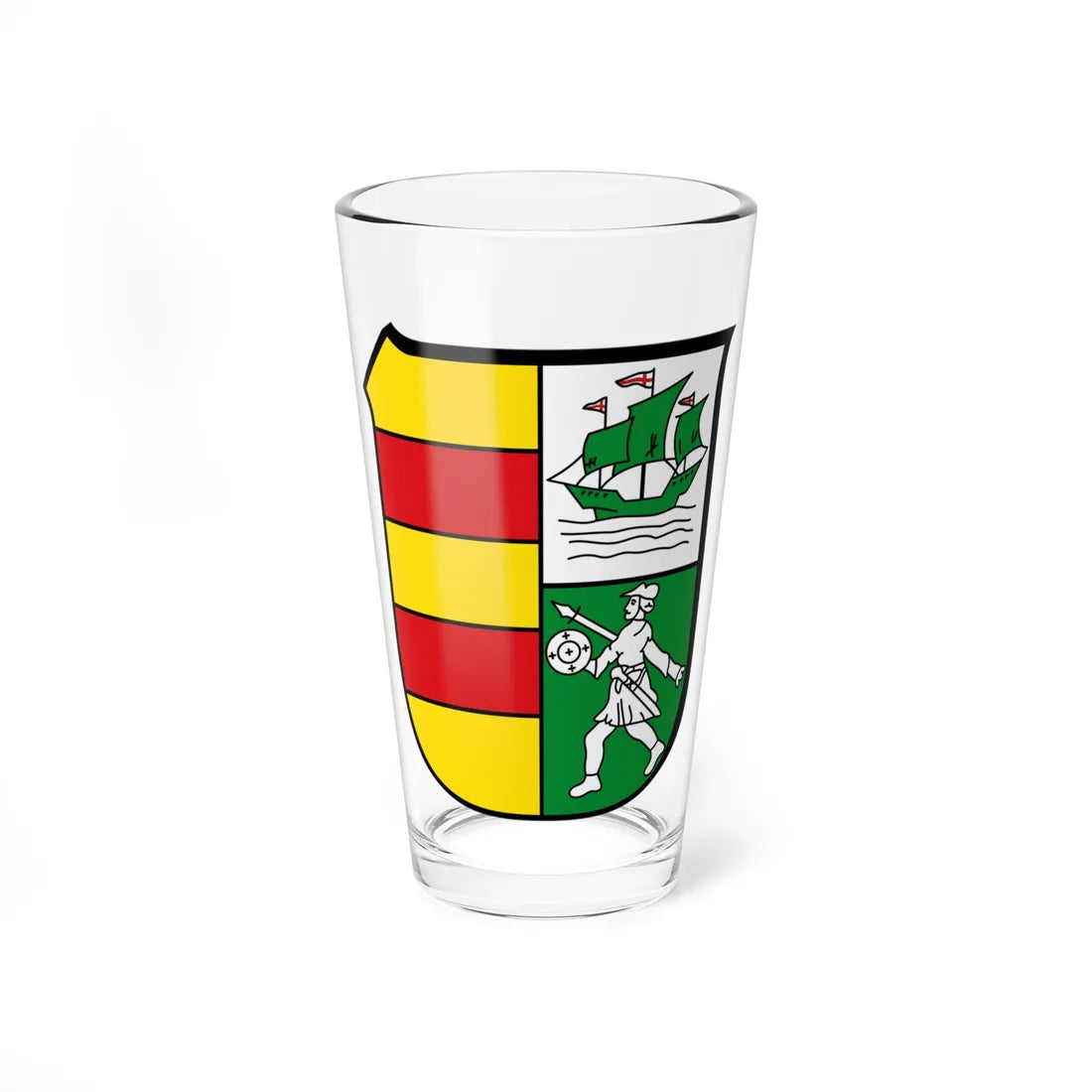 DEU Landkreis Wesermarsch COA (Germany) (Coat of Arms) Pint Glass 16oz 16oz - Go Mug Yourself