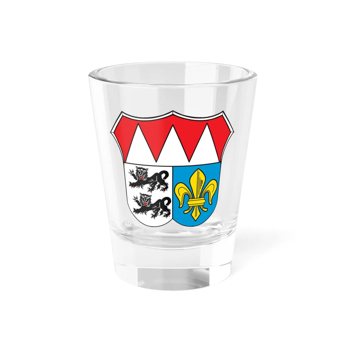 DEU Landkreis Würzburg COA (Germany) (Coat of Arms) Shot Glass 1.5oz 1.5oz - Go Mug Yourself