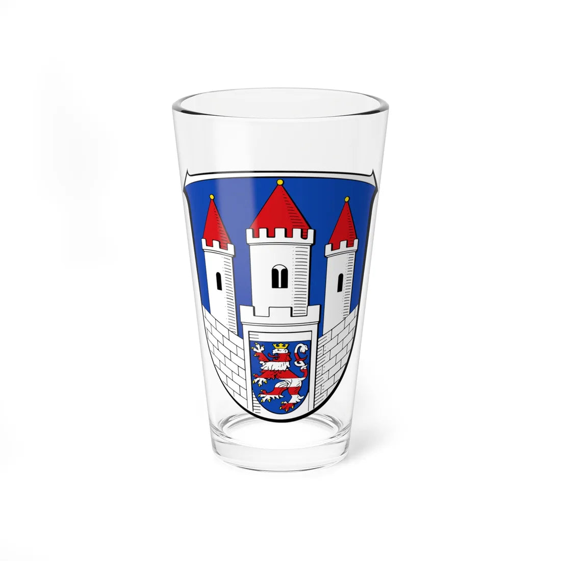 DEU Liebenau Hessen COA (Germany) (Coat of Arms) Pint Glass 16oz 16oz - Go Mug Yourself