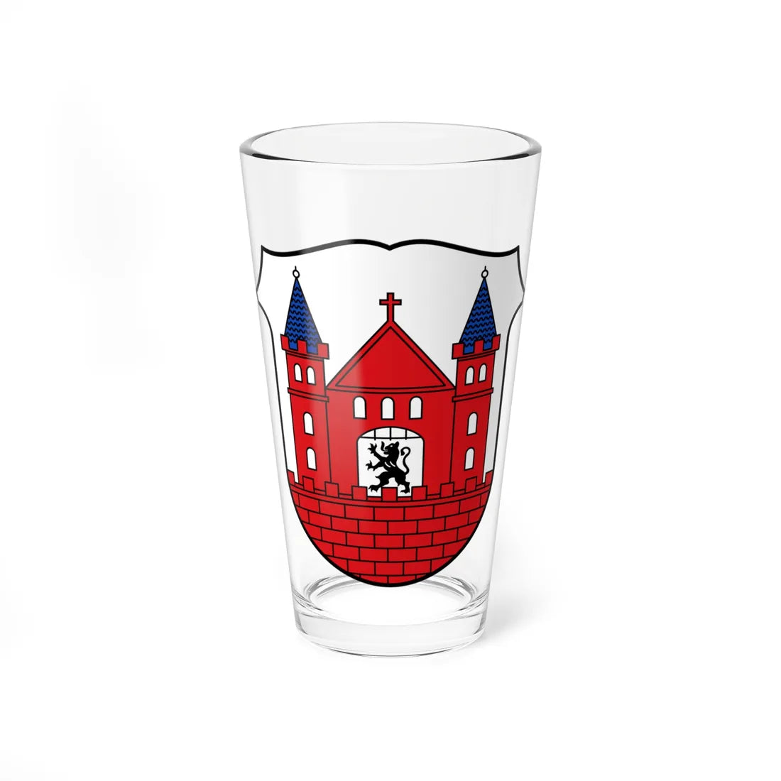 DEU Lommatzsch COA (Germany) (Coat of Arms) Pint Glass 16oz 16oz - Go Mug Yourself