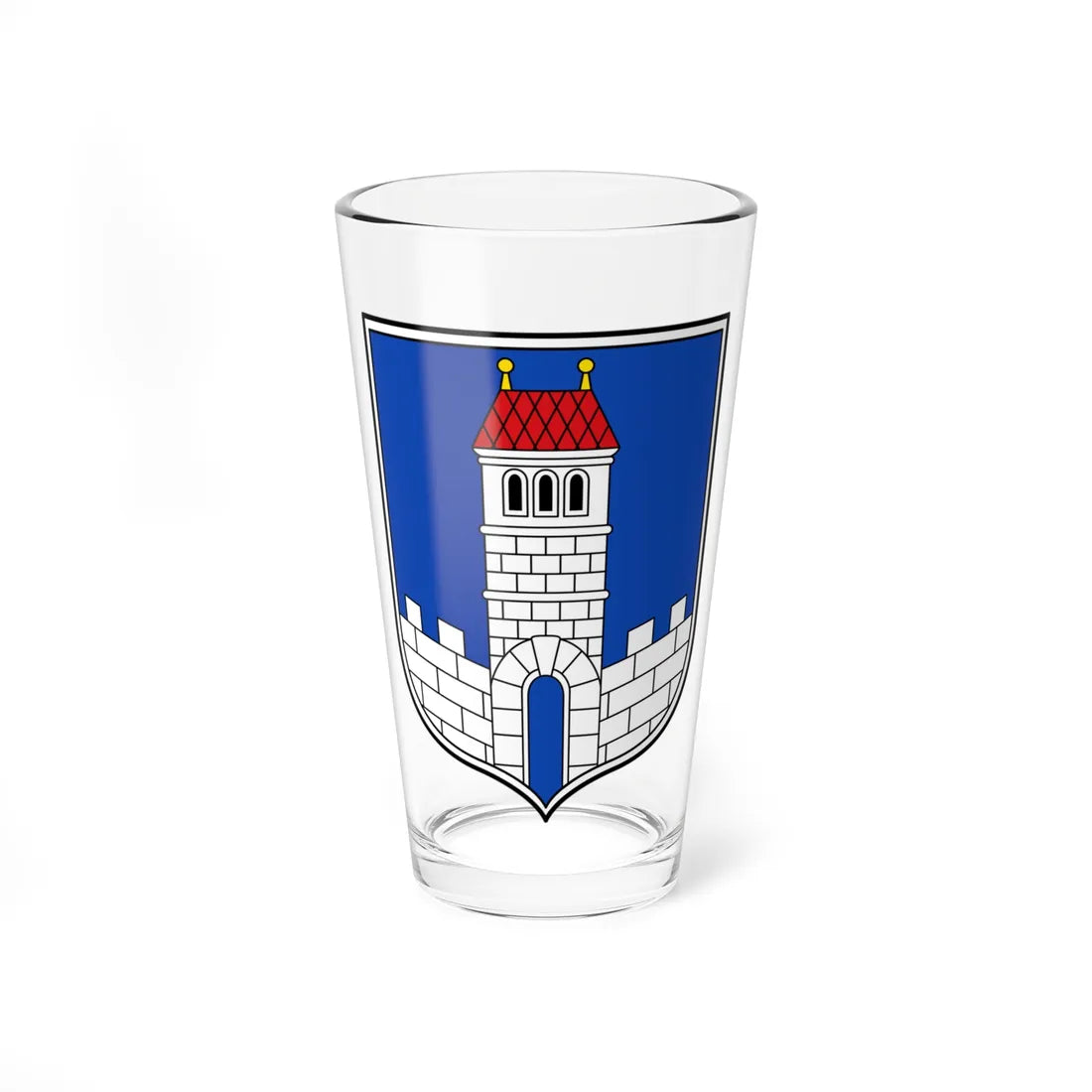 DEU Melsungen COA (Germany) (Coat of Arms) Pint Glass 16oz 16oz - Go Mug Yourself