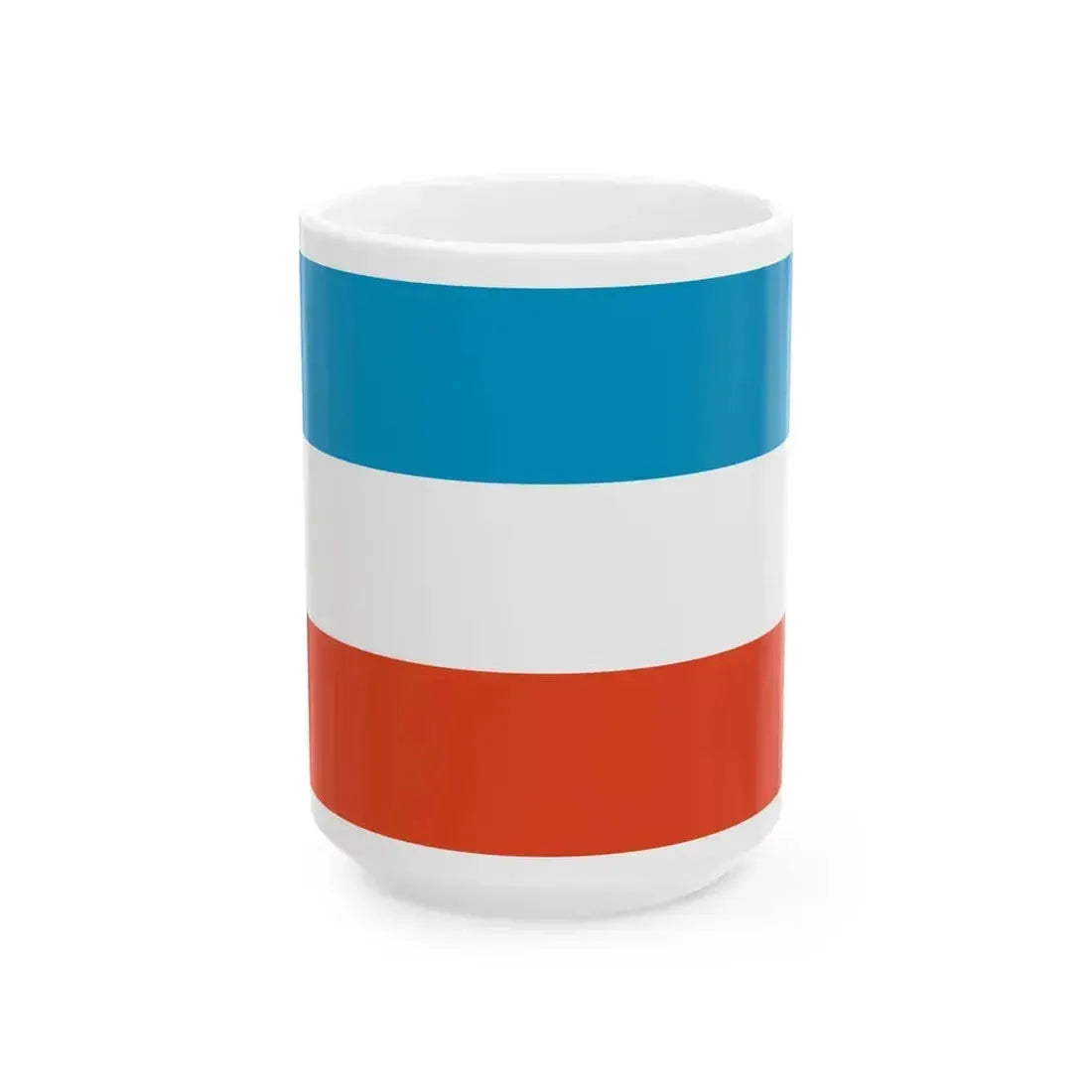 DEU Prenzlau Flag former (Germany) White Coffee Mug 15oz - Go Mug Yourself