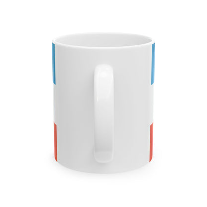 DEU Prenzlau Flag former (Germany) White Coffee Mug-Go Mug Yourself