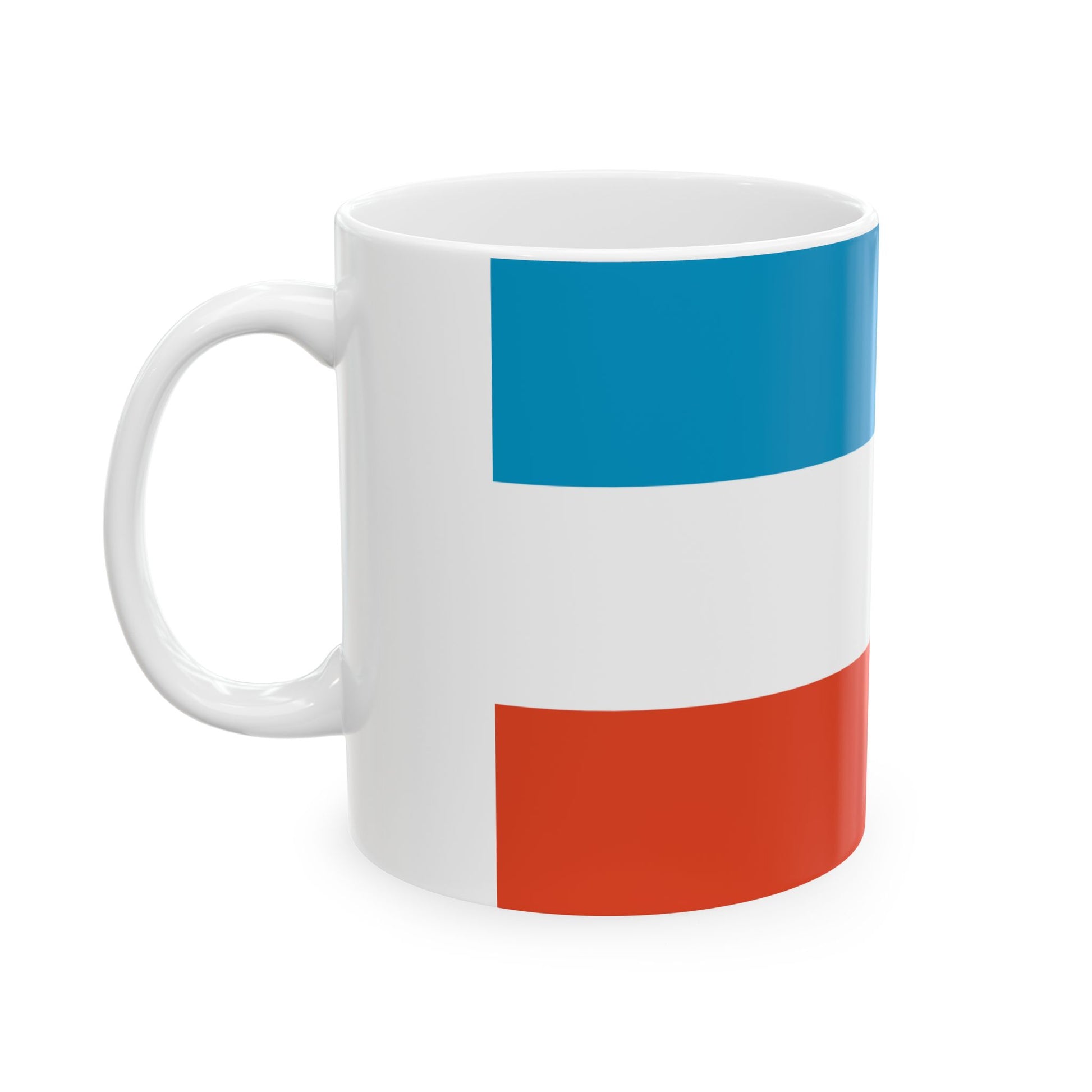 DEU Prenzlau Flag former (Germany) White Coffee Mug-Go Mug Yourself