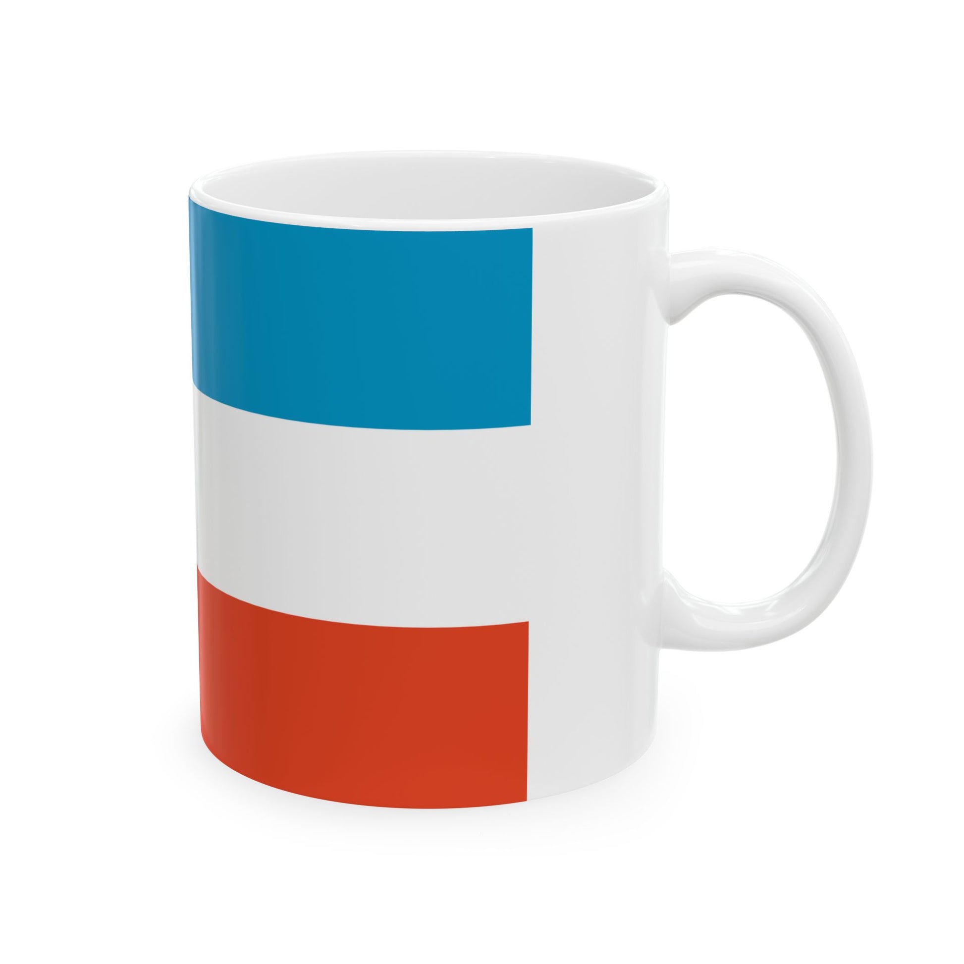 DEU Prenzlau Flag former (Germany) White Coffee Mug-Go Mug Yourself