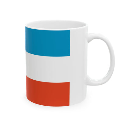 DEU Prenzlau Flag former (Germany) White Coffee Mug-Go Mug Yourself