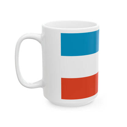 DEU Prenzlau Flag former (Germany) White Coffee Mug-Go Mug Yourself