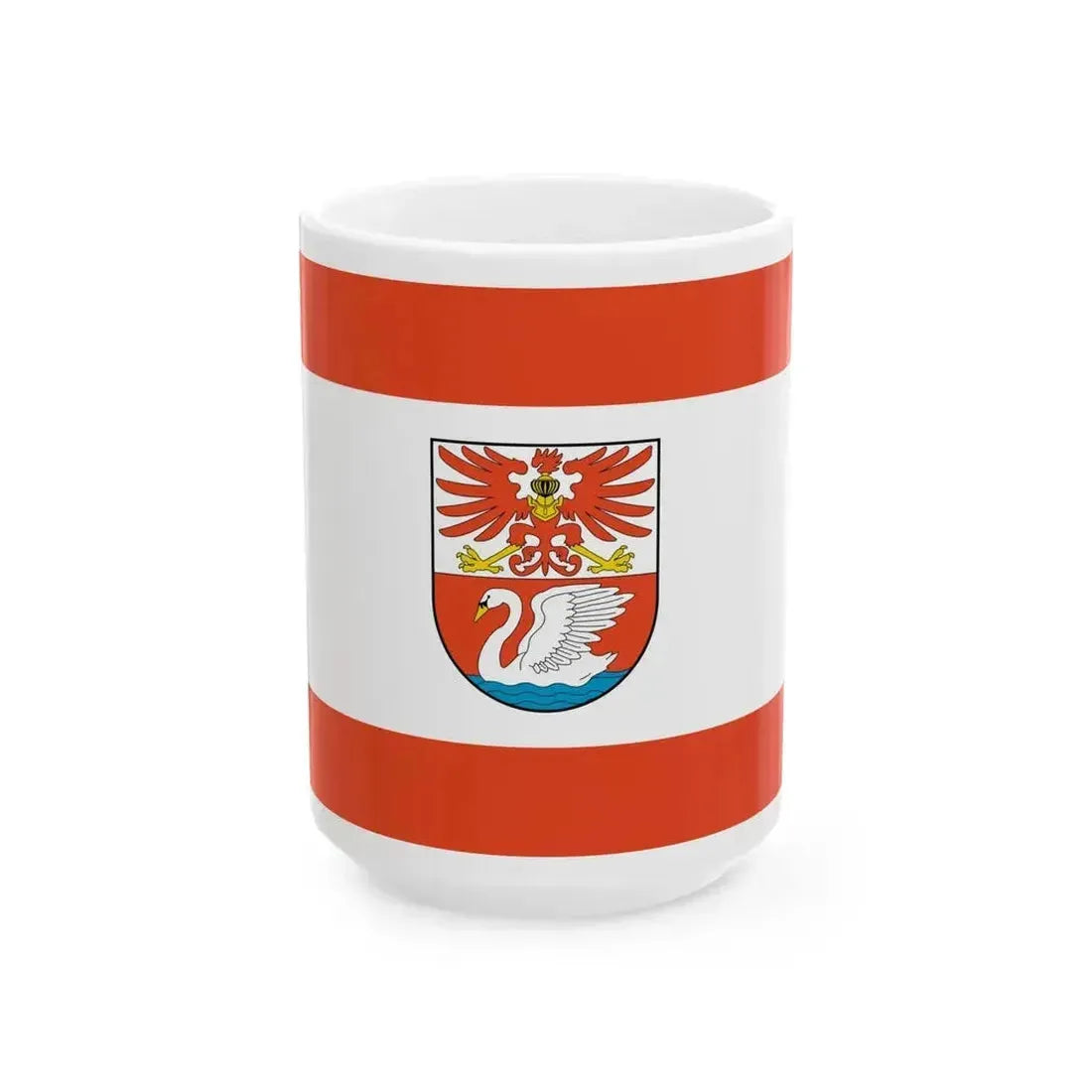 DEU Prenzlau Flag (Germany) White Coffee Mug 15oz - Go Mug Yourself