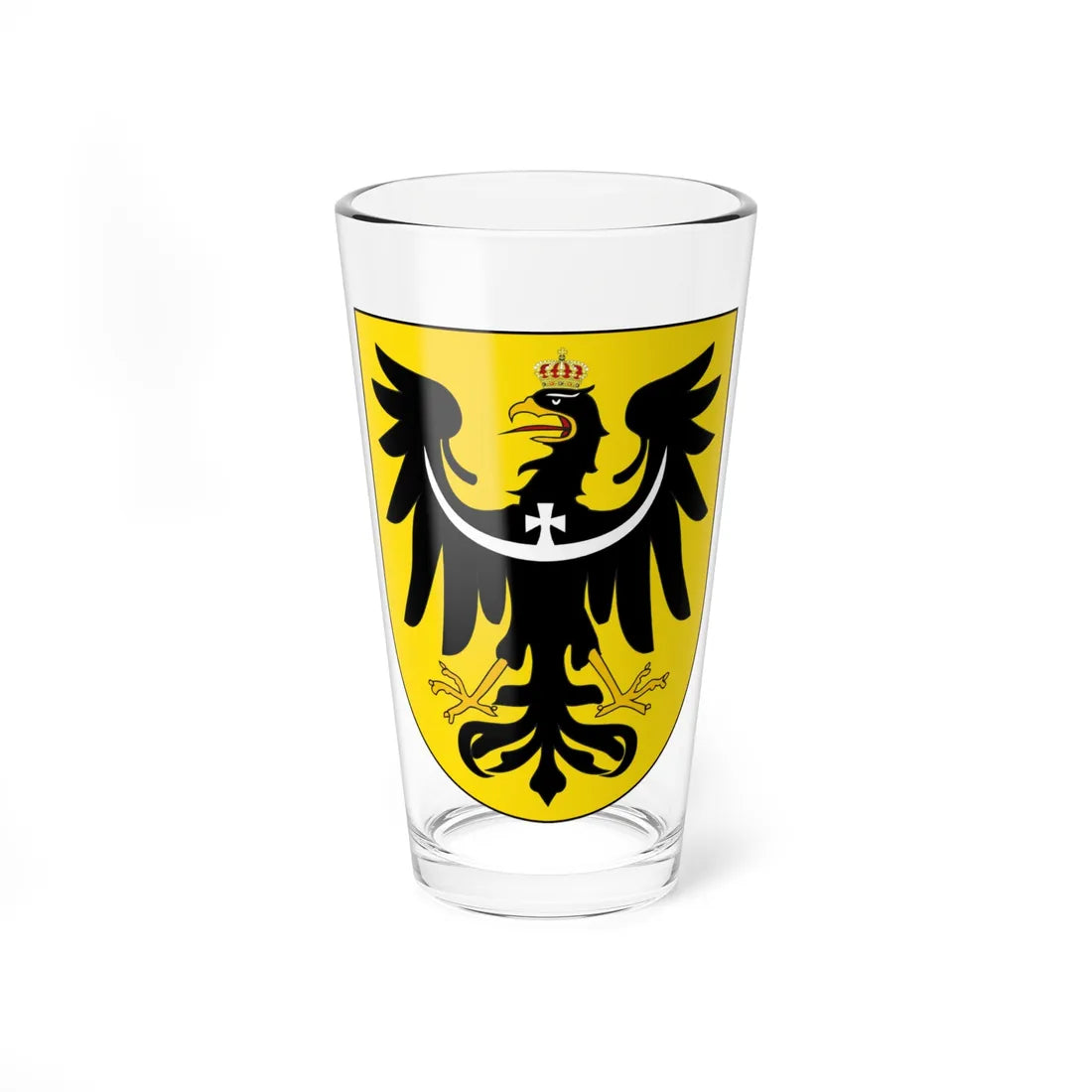 DEU Provinz Schlesien COA (Denmark) (Coat of Arms) Pint Glass 16oz 16oz - Go Mug Yourself