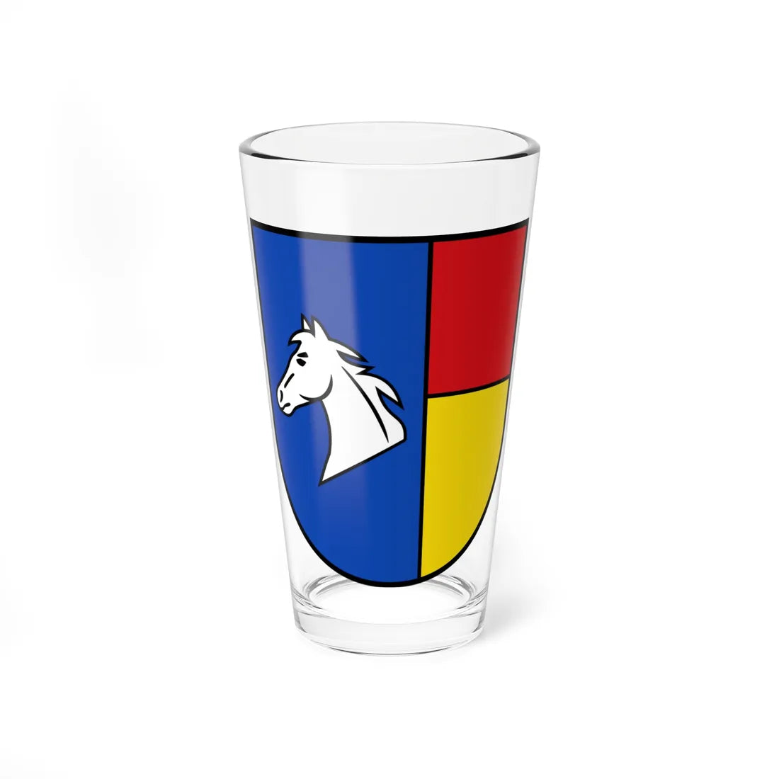 DEU Schwerin district COA (Germany) (Coat of Arms) Pint Glass 16oz 16oz - Go Mug Yourself