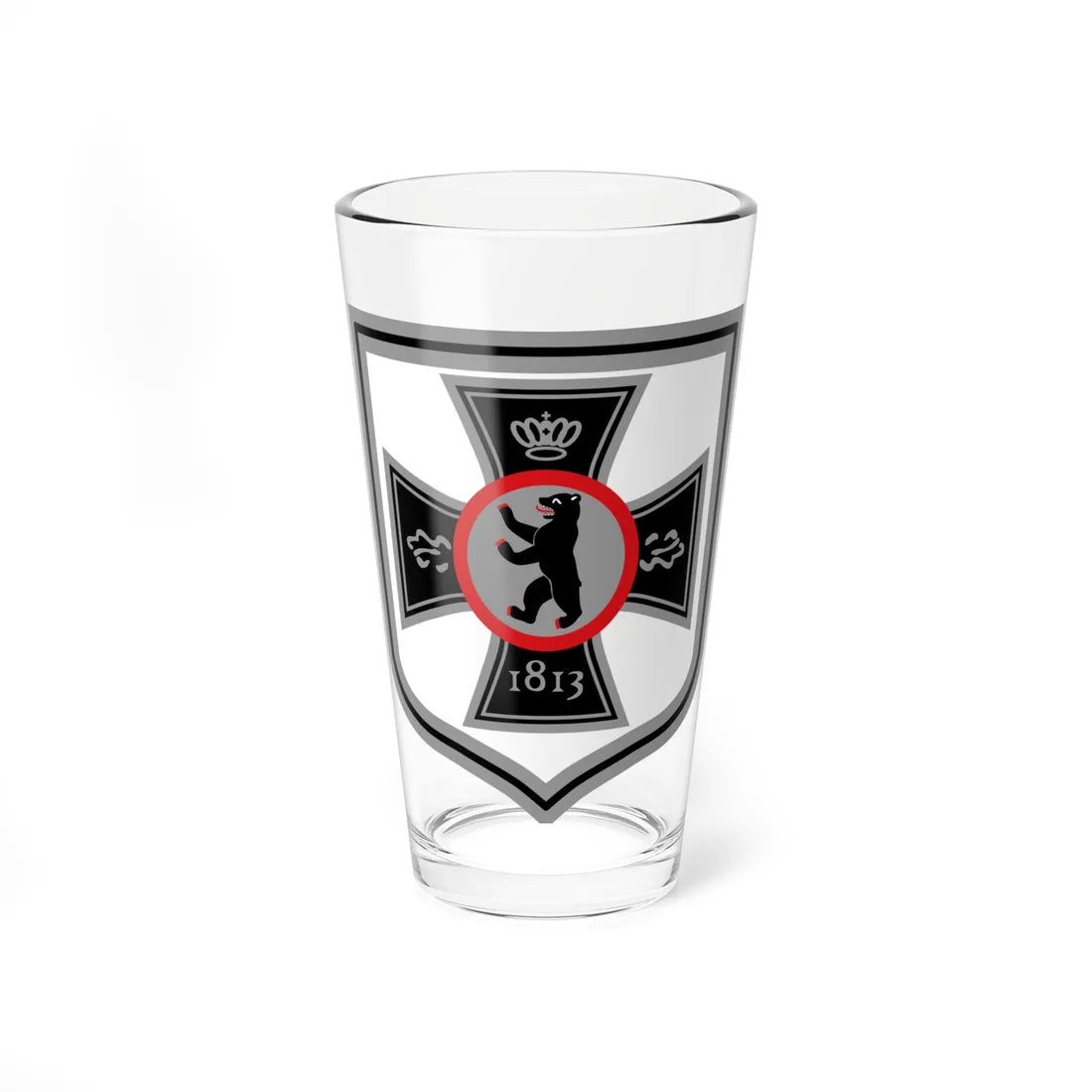 DEU Standortkommando Berlin COA (Germany) (Coat of Arms) Pint Glass 16oz 16oz - Go Mug Yourself
