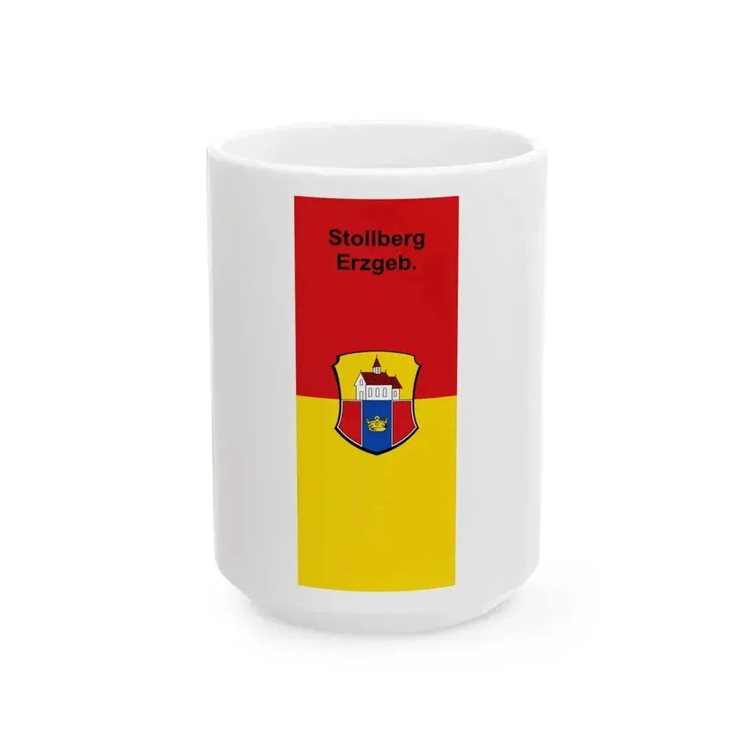 DEU Stollberg Flag (Germany) White Coffee Mug 15oz - Go Mug Yourself