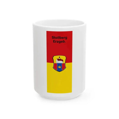 DEU Stollberg Flag (Germany) White Coffee Mug 15oz - Go Mug Yourself