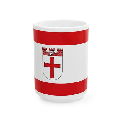 DEU Tempelhof district Flag (Germany) White Coffee Mug 15oz - Go Mug Yourself