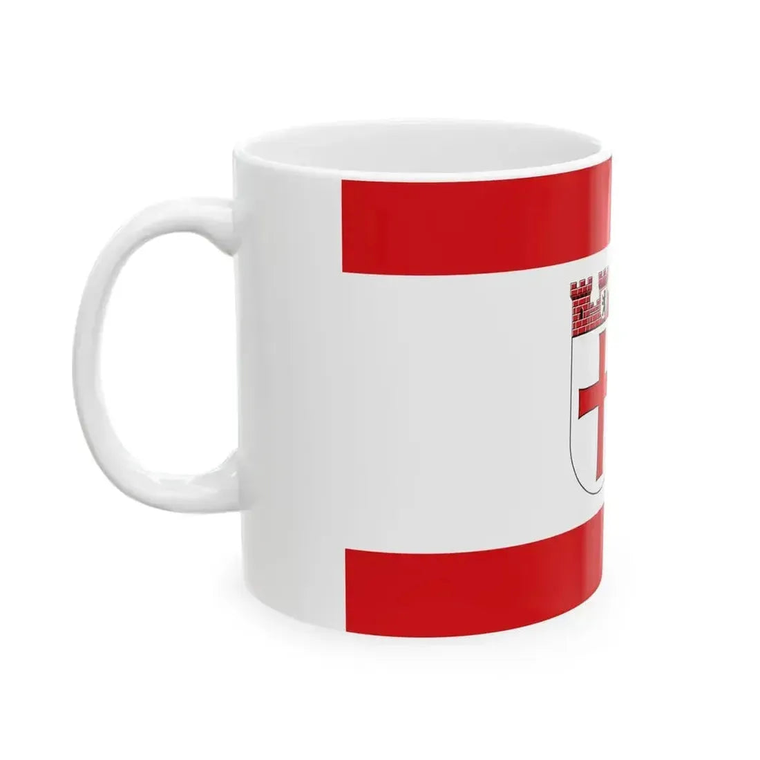 DEU Tempelhof district Flag (Germany) White Coffee Mug - Go Mug Yourself