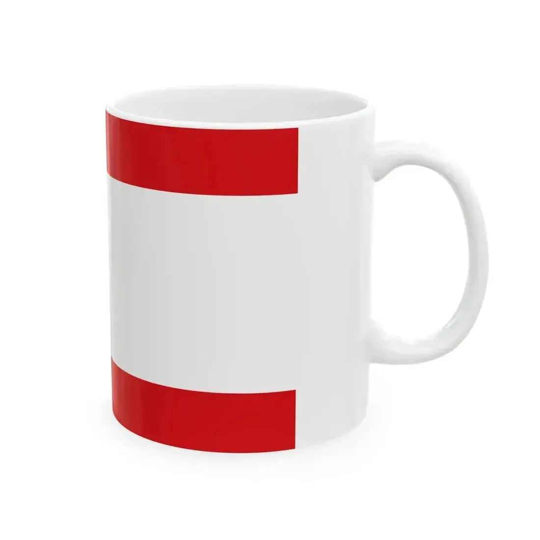 DEU Tempelhof district Flag (Germany) White Coffee Mug - Go Mug Yourself