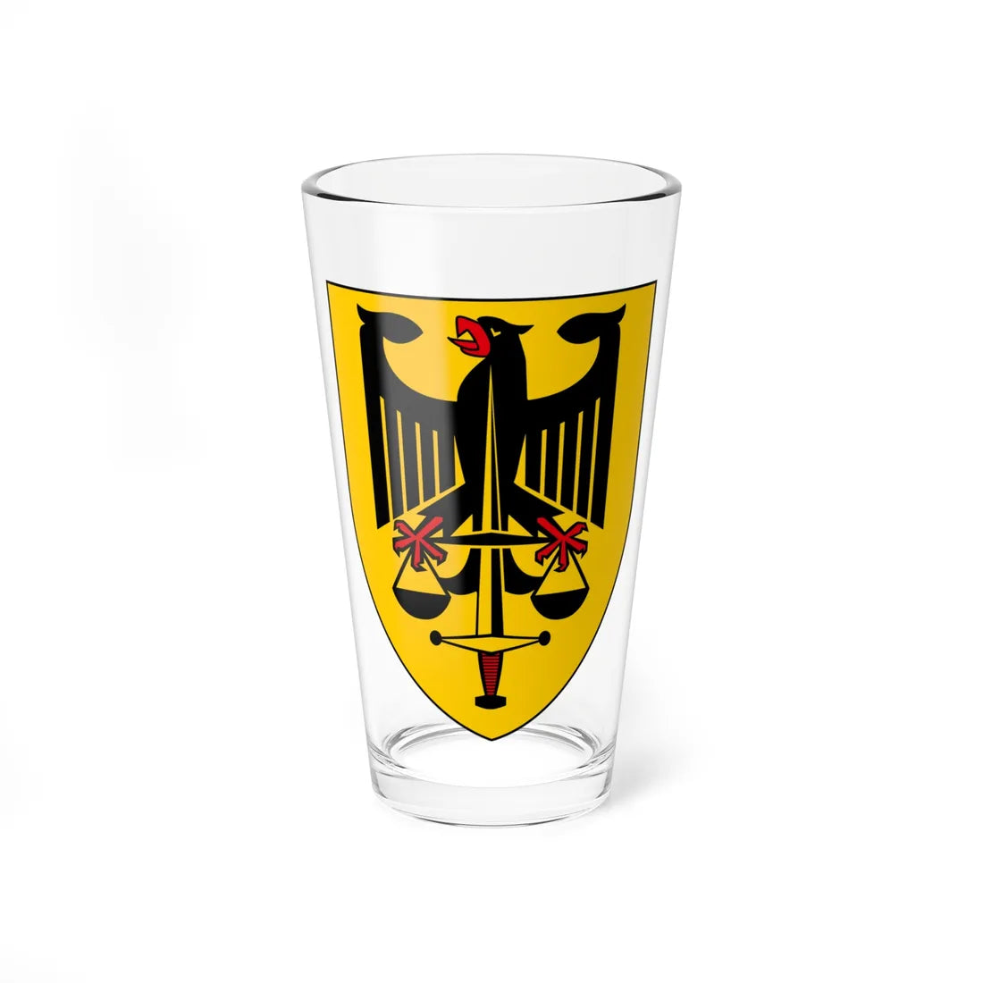 DEU Truppendienstgericht COA (Germany) (Coat of Arms) Pint Glass 16oz 16oz - Go Mug Yourself