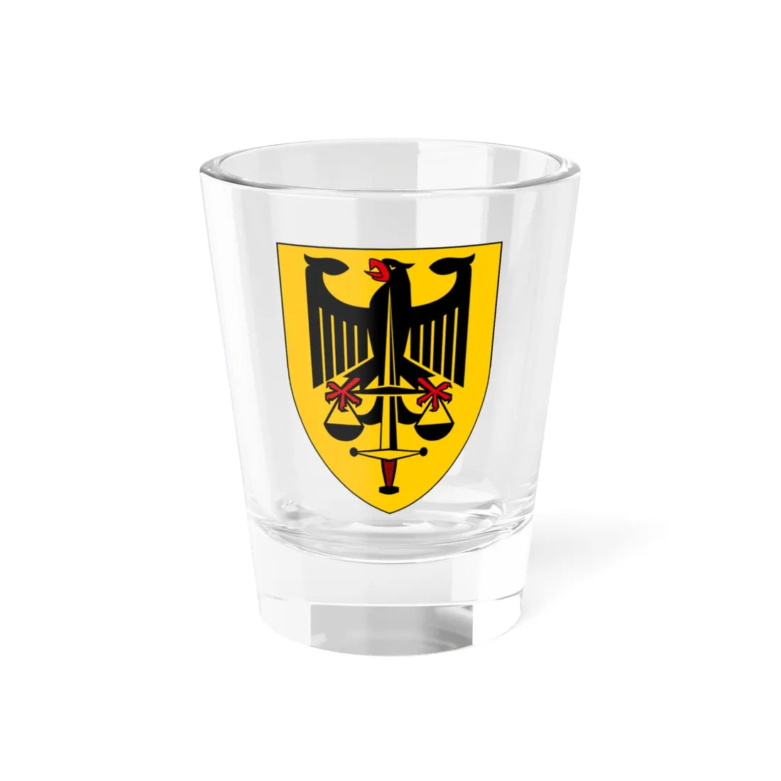 DEU Truppendienstgericht COA (Germany) (Coat of Arms) Shot Glass 1.5oz 1.5oz - Go Mug Yourself