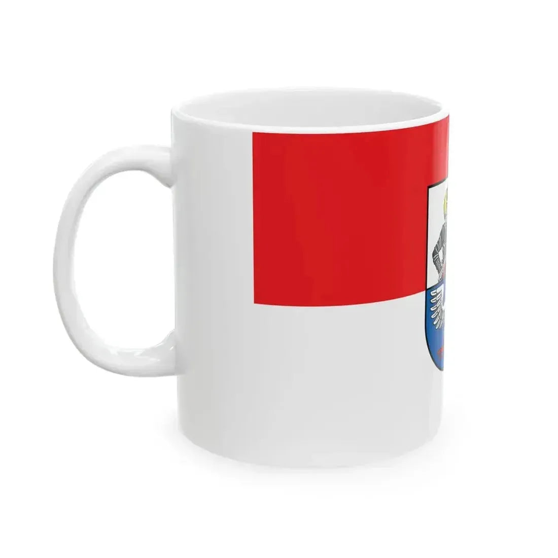 DEU Uelversheim Flag (Germany) White Coffee Mug - Go Mug Yourself