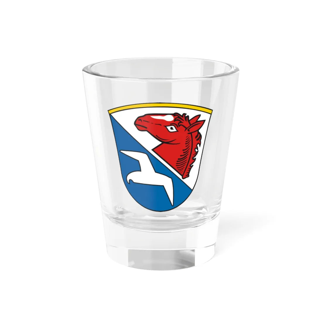 DEU Unterwössen COA (Germany) (Coat of Arms) Shot Glass 1.5oz 1.5oz - Go Mug Yourself