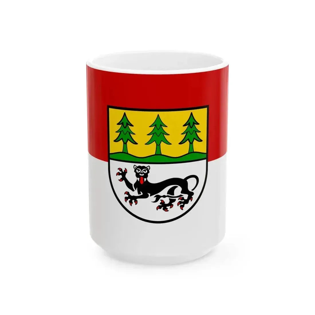DEU Waldenburg Flag (Germany) White Coffee Mug 15oz - Go Mug Yourself