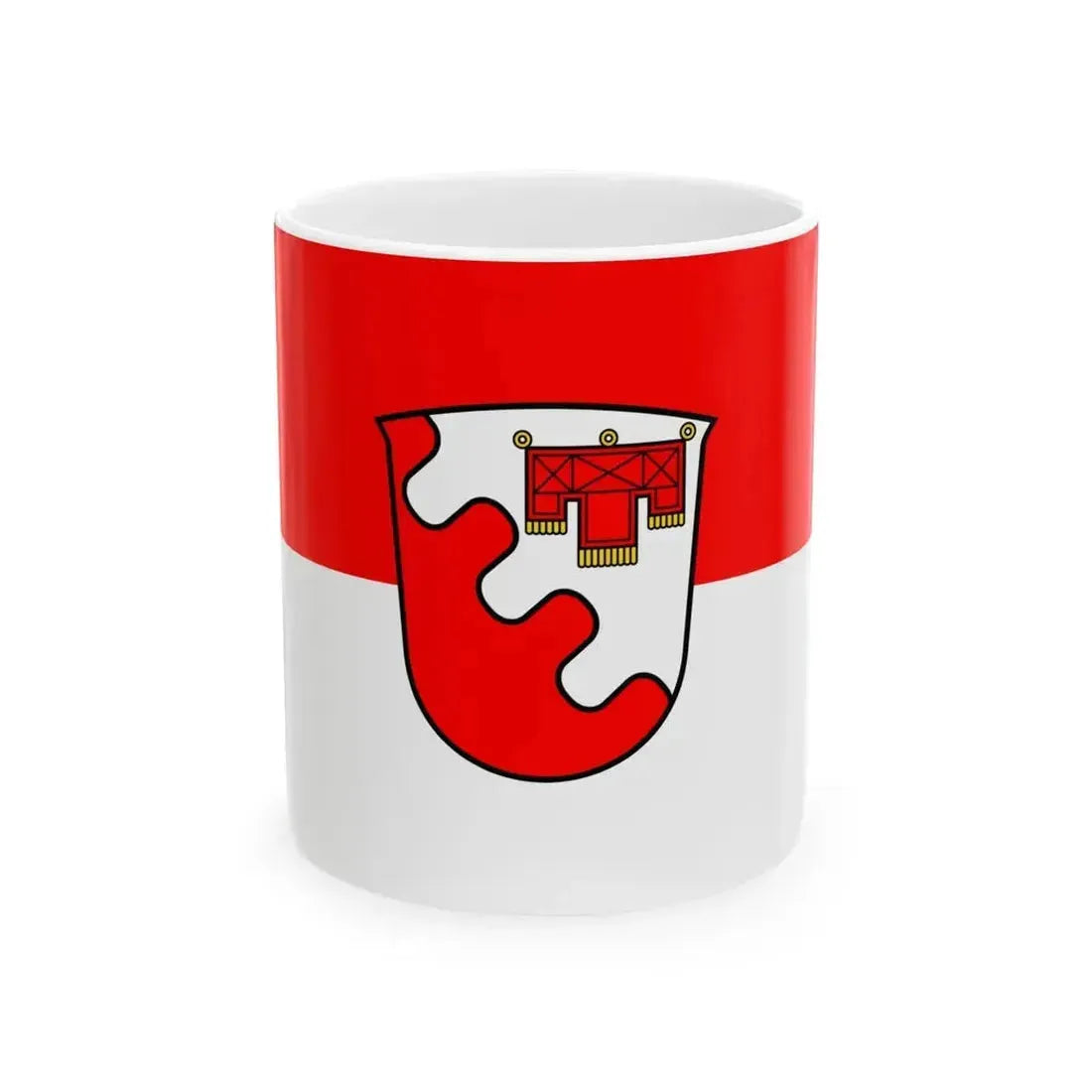 DEU Weiler-Simmerberg Flag (Germany) White Coffee Mug 11oz - Go Mug Yourself