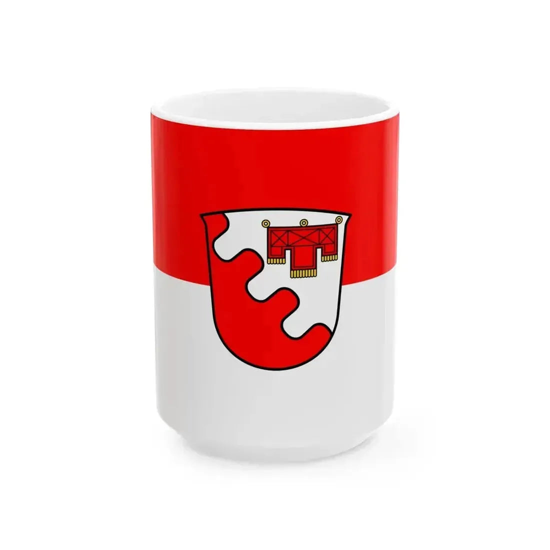 DEU Weiler-Simmerberg Flag (Germany) White Coffee Mug 15oz - Go Mug Yourself