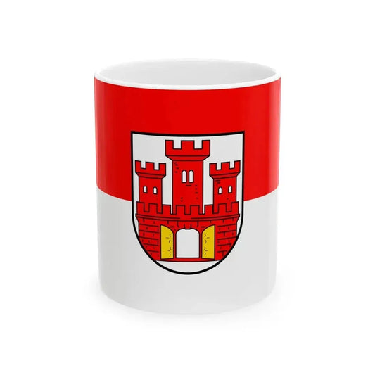 DEU Weilheim in Oberbayern Flag with COA (Germany) White Coffee Mug 11oz - Go Mug Yourself