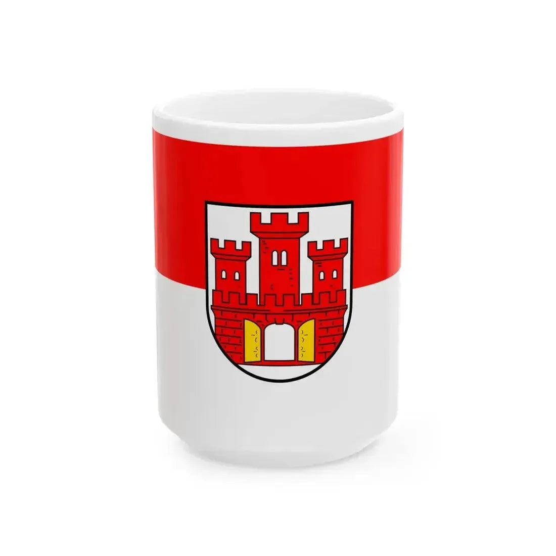 DEU Weilheim in Oberbayern Flag with COA (Germany) White Coffee Mug 15oz - Go Mug Yourself