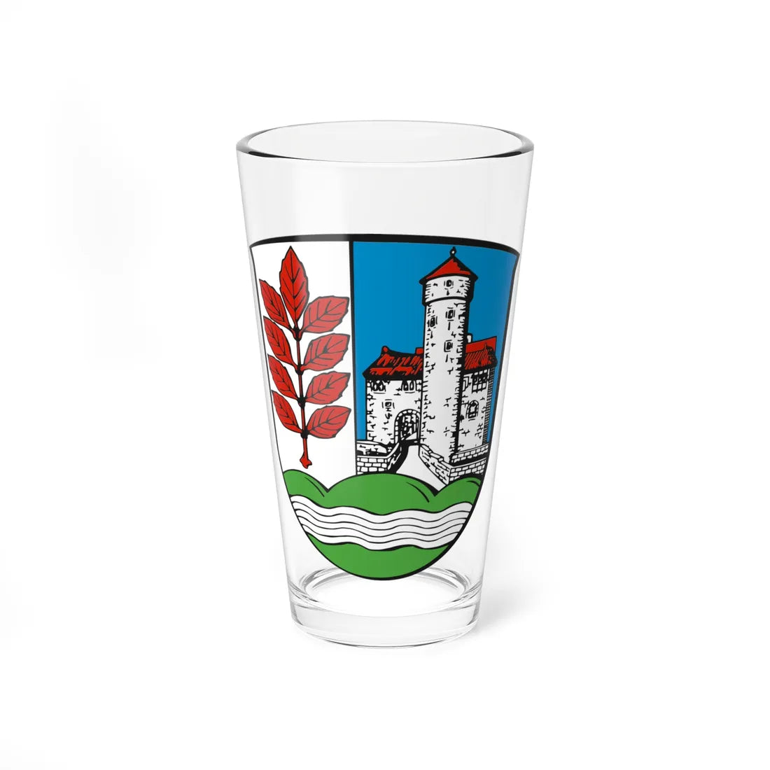 DEU Werra-Meissner-Kreis COA (Germany) (Coat of Arms) Pint Glass 16oz 16oz - Go Mug Yourself