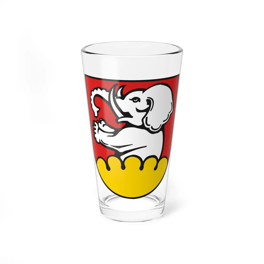 DEU Wiesensteig COA (Germany) (Coat of Arms) Pint Glass 16oz 16oz - Go Mug Yourself
