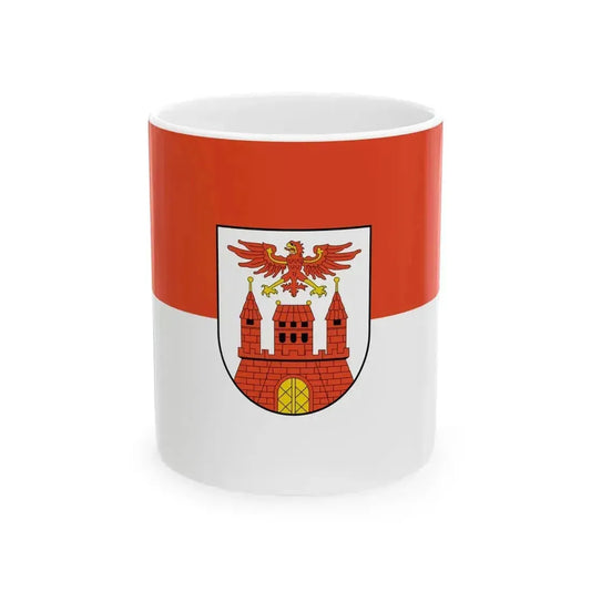 DEU Wittenberge Flag (Germany) White Coffee Mug 11oz - Go Mug Yourself