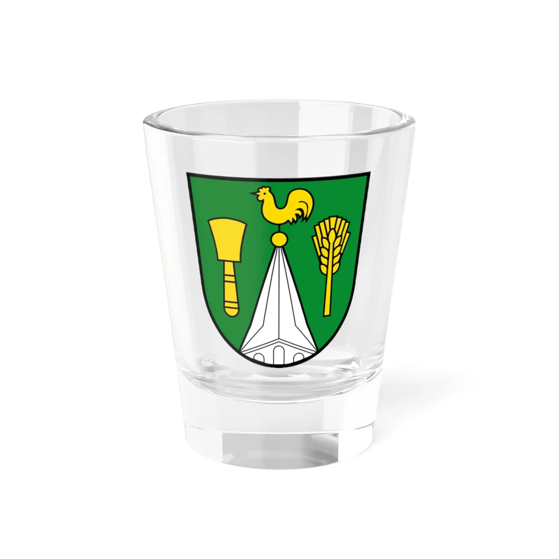 DEU Wusterhusen COA (Germany) (Coat of Arms) Shot Glass 1.5oz 1.5oz - Go Mug Yourself