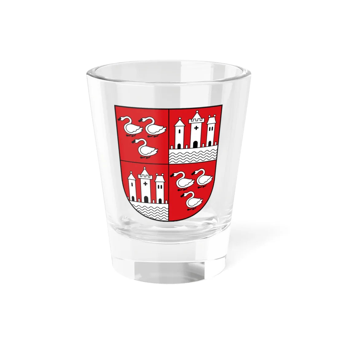 DEU Zwickau COA (Germany) (Coat of Arms) Shot Glass 1.5oz 1.5oz - Go Mug Yourself