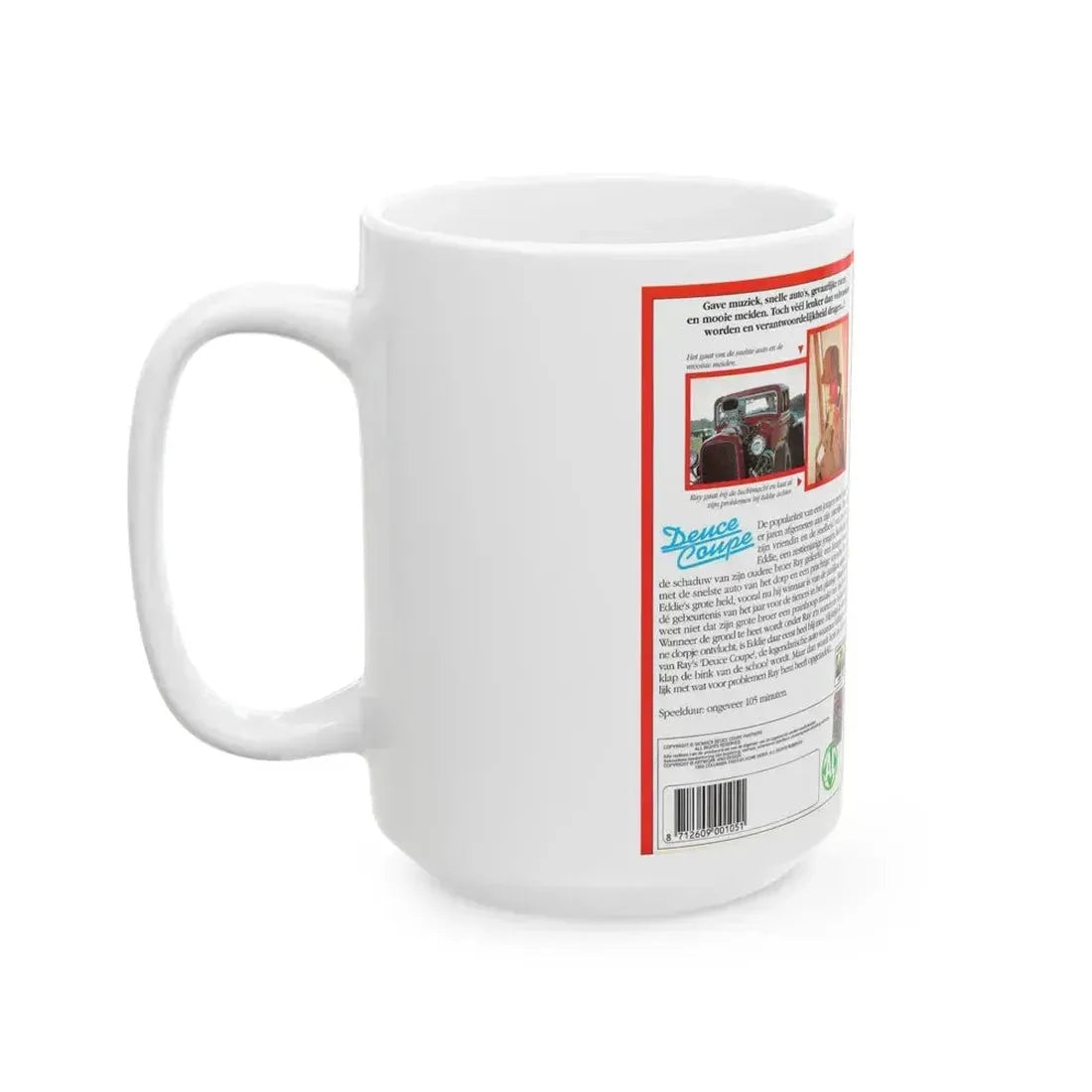 DEUCE COUPE (VHS COVER) - White Coffee Mug - Go Mug Yourself