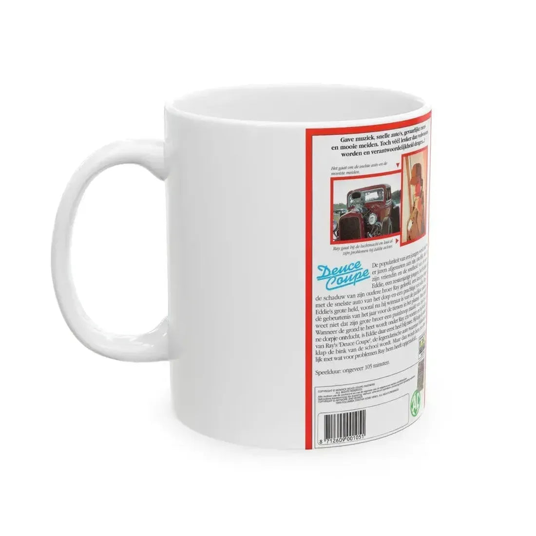 DEUCE COUPE (VHS COVER) - White Coffee Mug - Go Mug Yourself