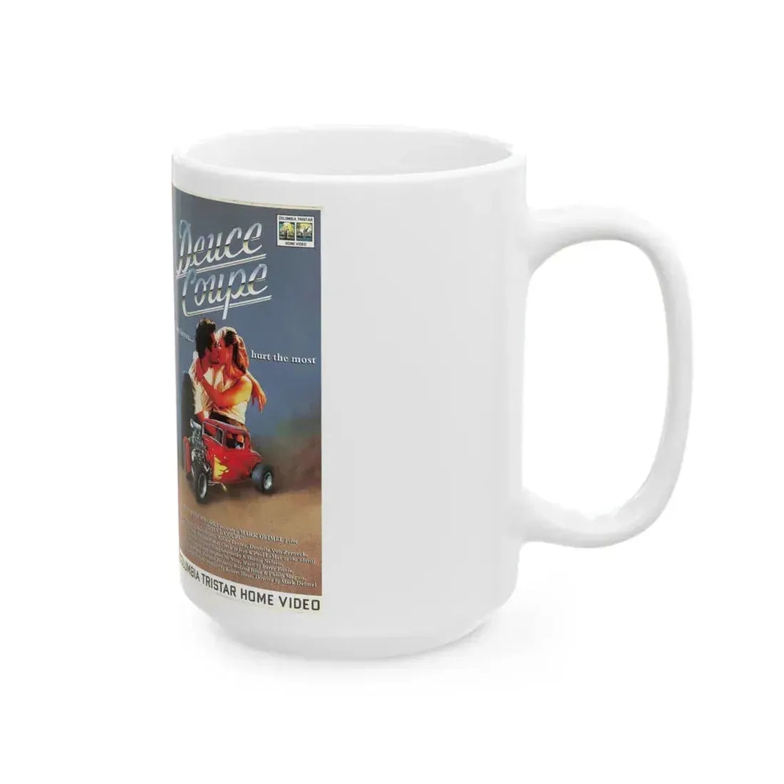 DEUCE COUPE (VHS COVER) - White Coffee Mug - Go Mug Yourself