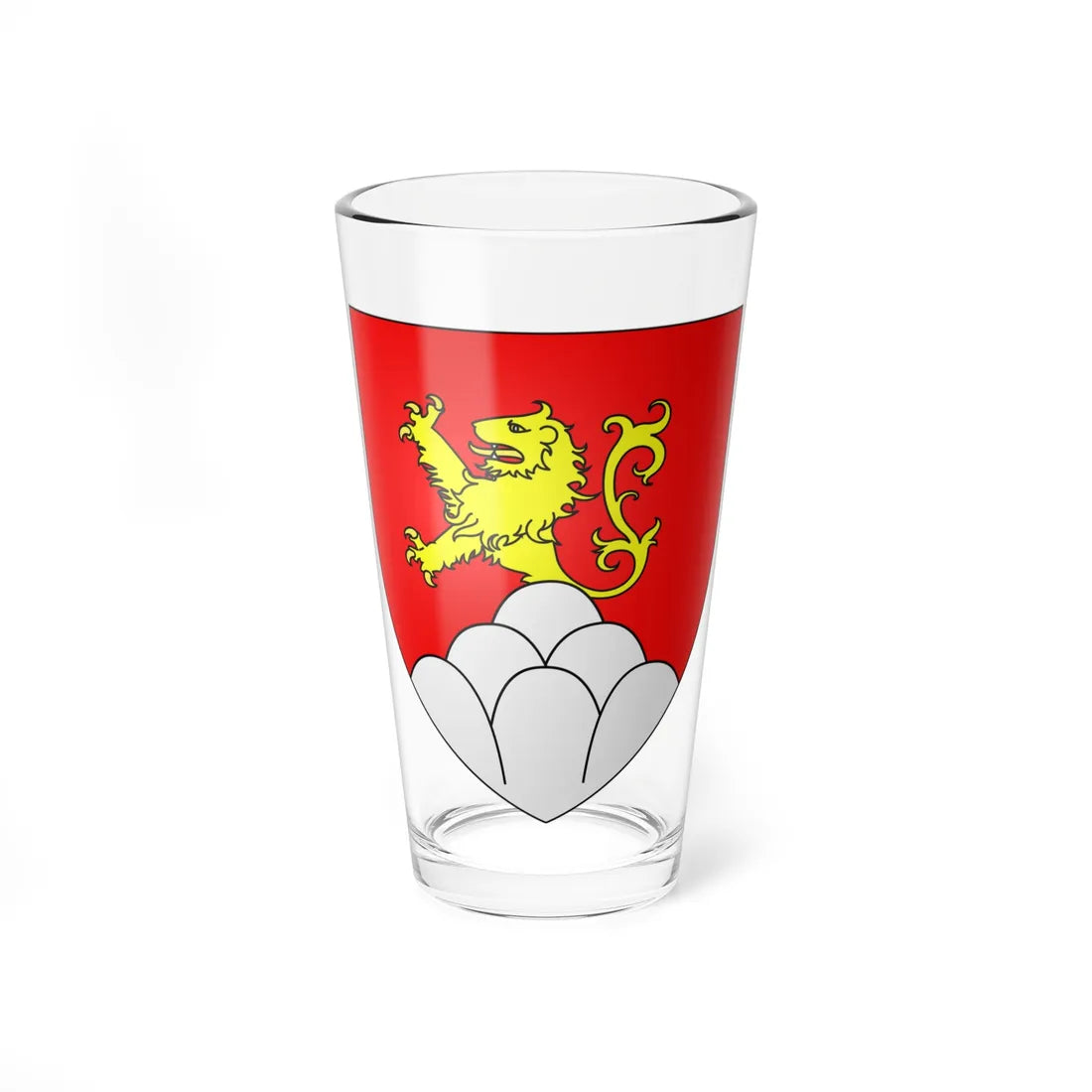 Develier-coat of arms (Switzerland) (Coat of Arms) Pint Glass 16oz 16oz - Go Mug Yourself