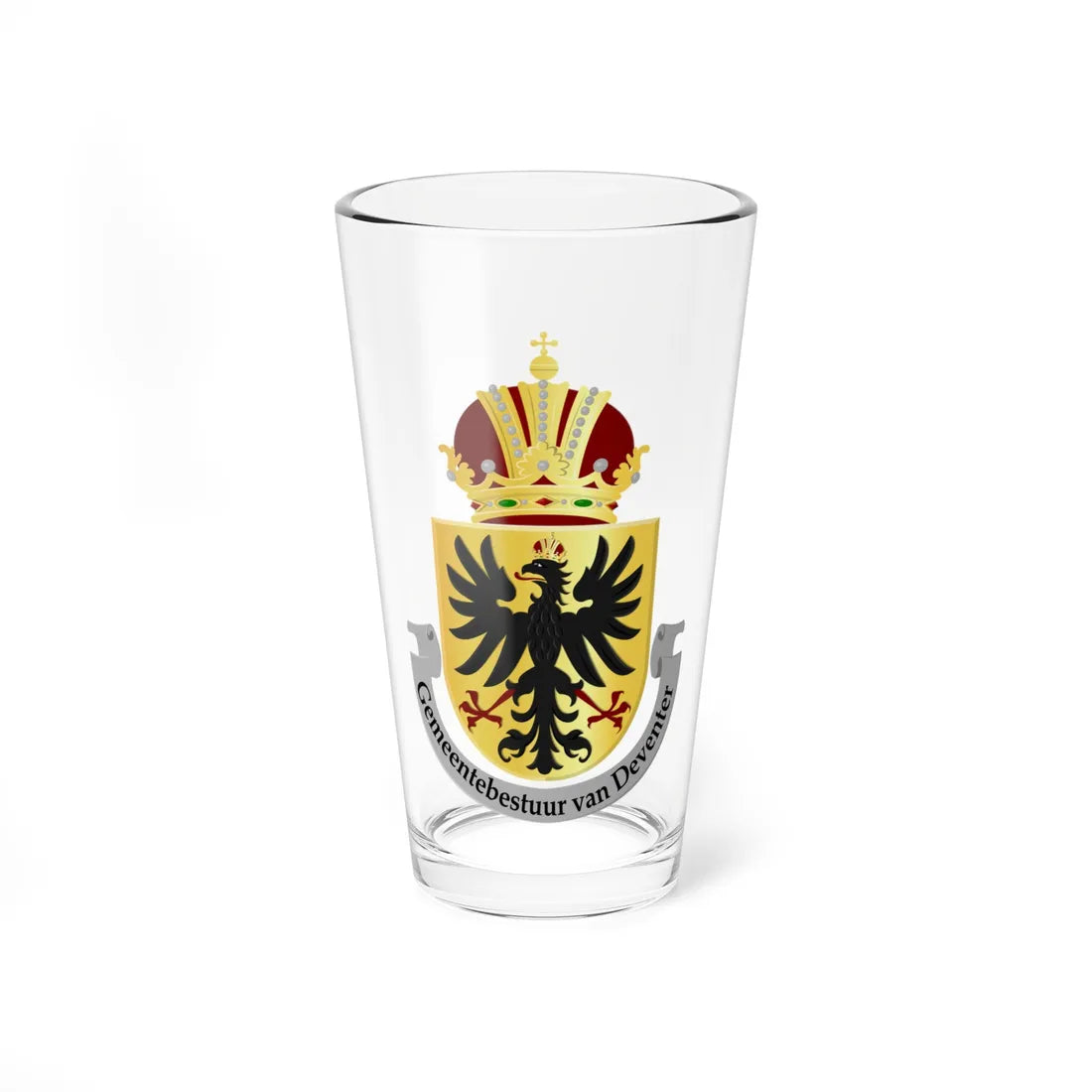 Deventer wapen 1890 (Netherlands) (Coat of Arms) Pint Glass 16oz 16oz - Go Mug Yourself